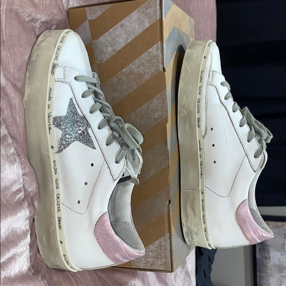 golden goose high star sneakers